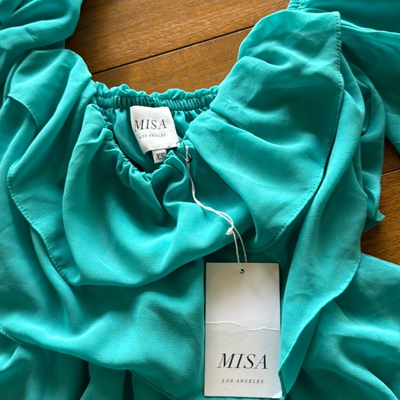 Misa Dalila Dress Turquoise NWT - Picture 3 of 3